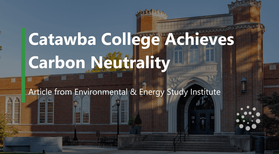 Catawba College Achieves Carbon Neutrality