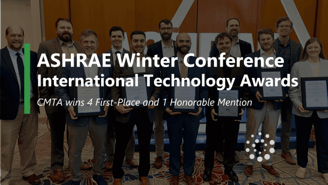 CMTA Wins 5 ASHRAE International Technology Awards