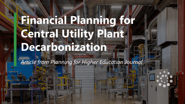 Financial Planning for CUP Decarbonization