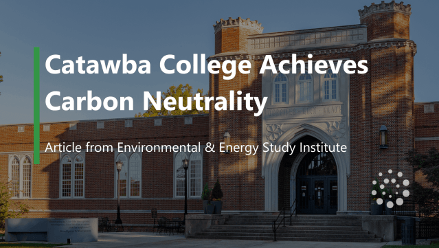 Catawba College Achieves Carbon Neutrality